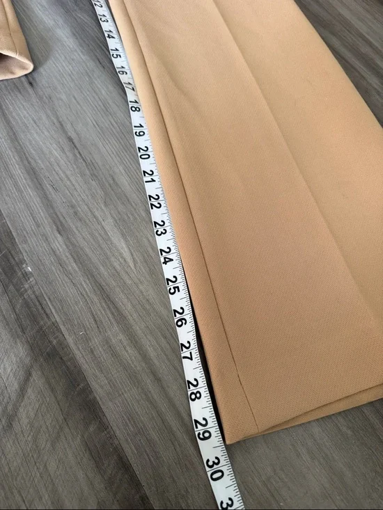 Ann Taylor 4 petite dress pants trousers camel tan Devin fit work wear business - Picture 4 of 9